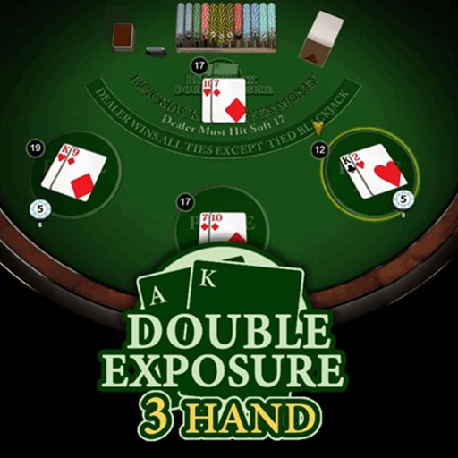 3 Hand Blackjack Double Exposure